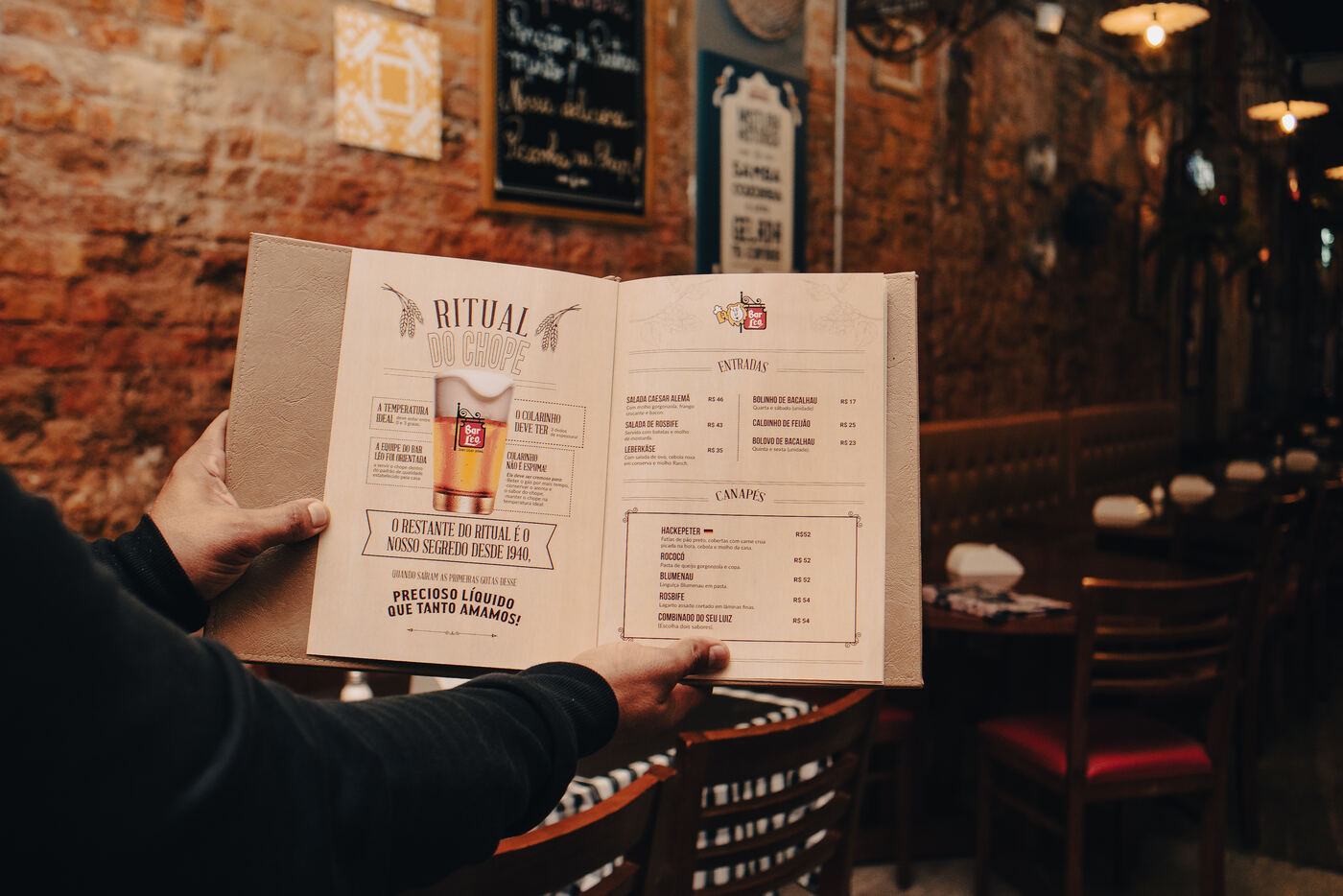 cardápio para bar personalizado com engenharia de cardápio