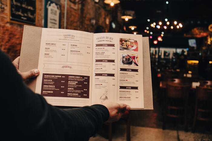 cardápio para bar personalizado com engenharia de cardápio