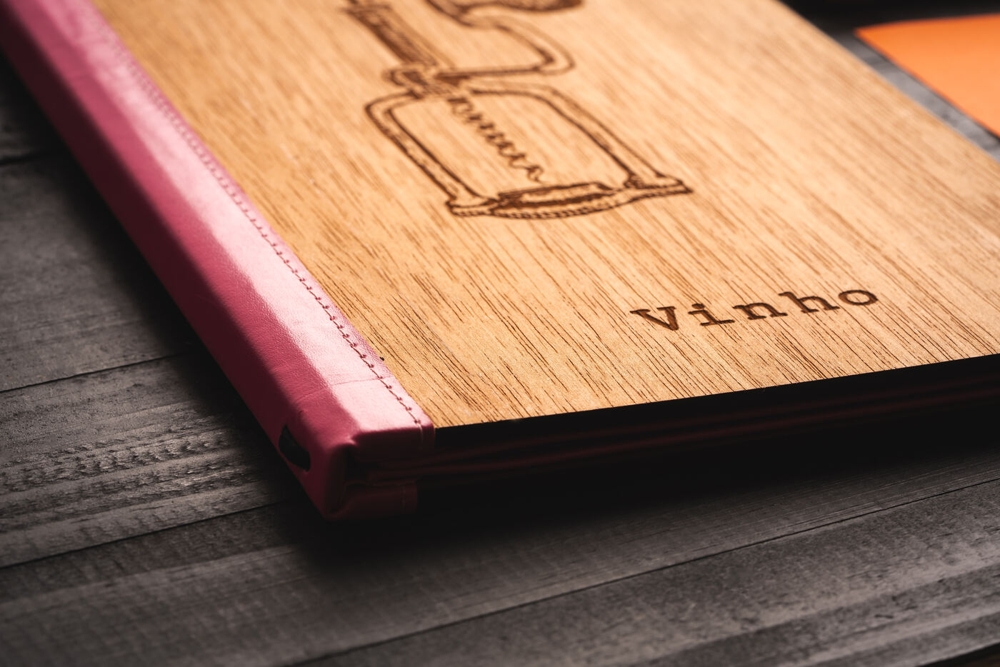 cardápio personalizado em gravação a laser
