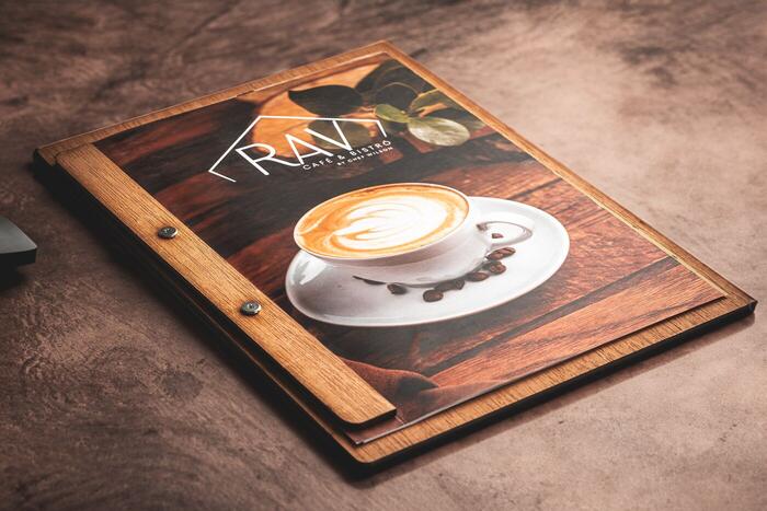 cardápio de madeira para cantina italiana