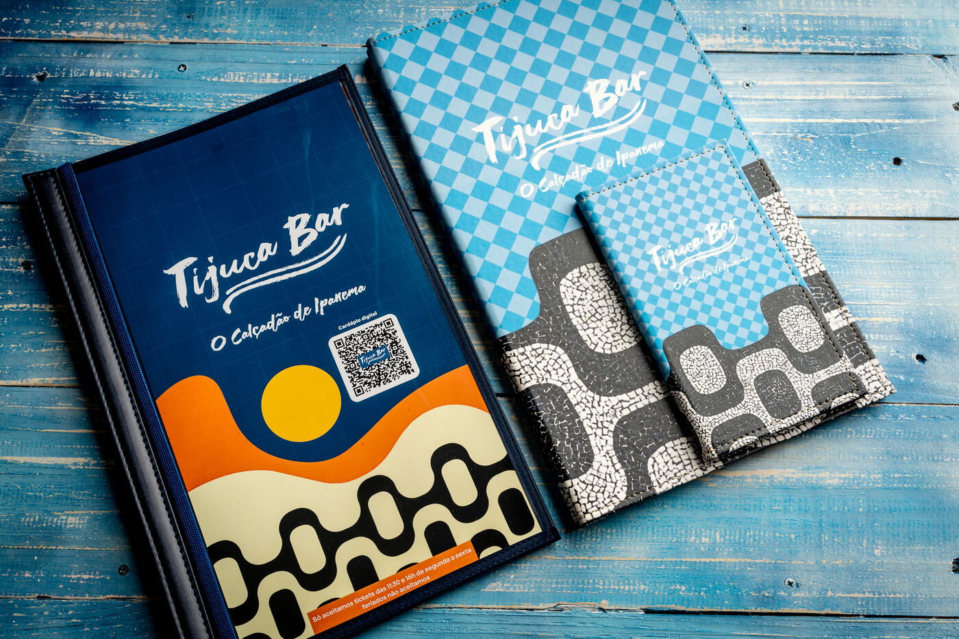 cardápio em couro impresso para pizzaria