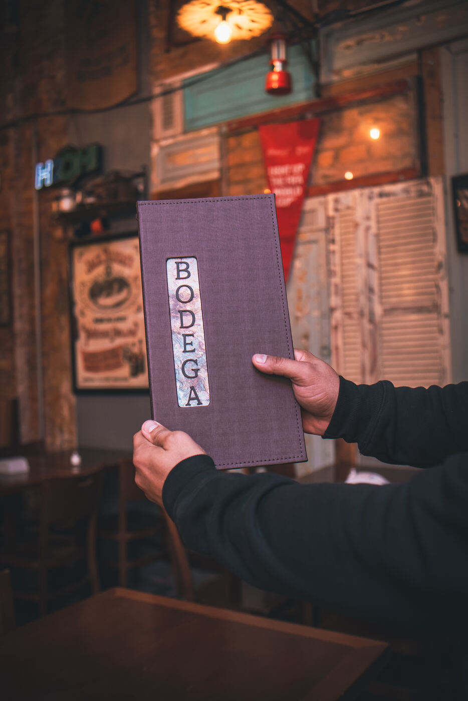 cardápio em couro impresso para pizzaria