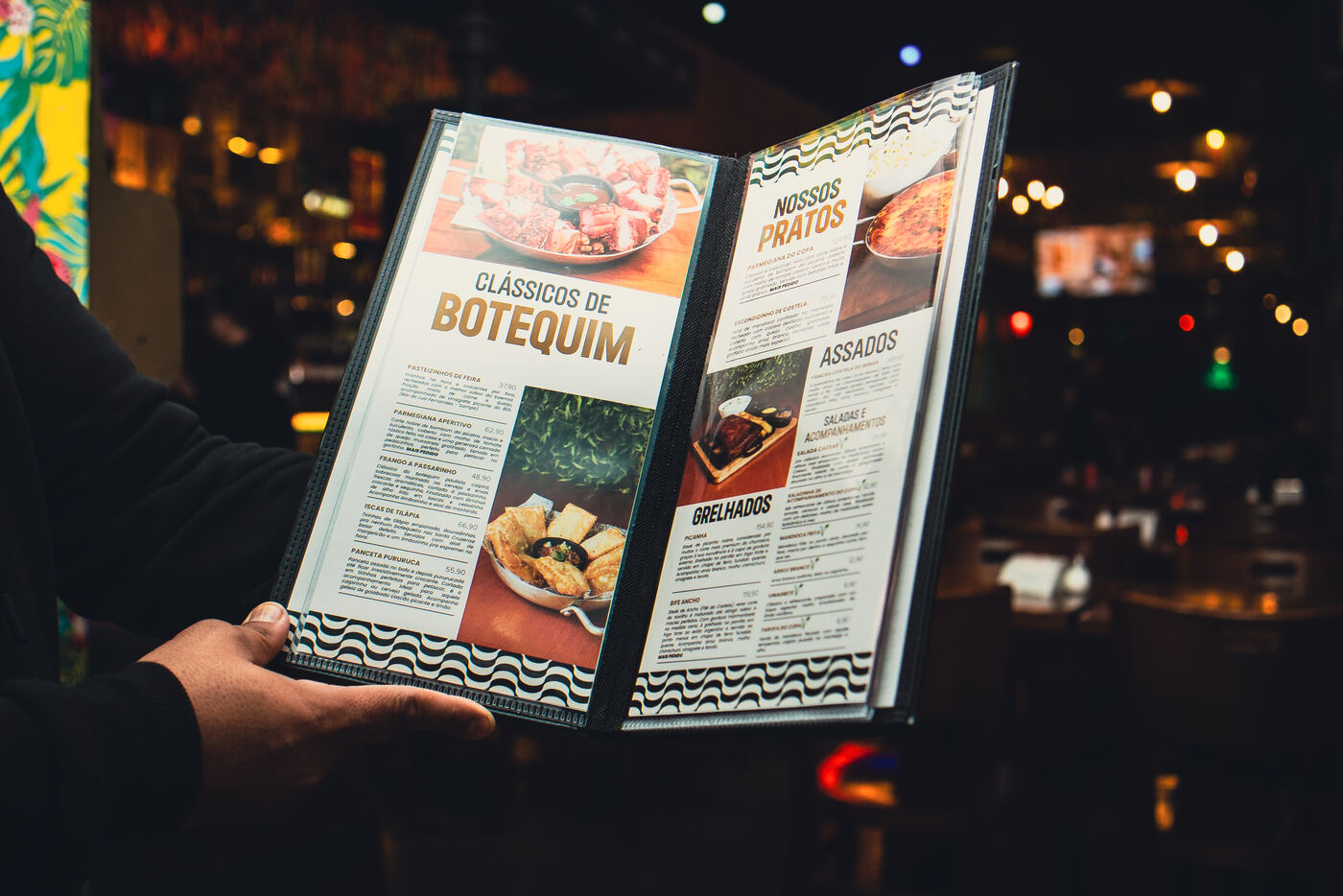 cardápio para bar personalizado com engenharia de cardápio