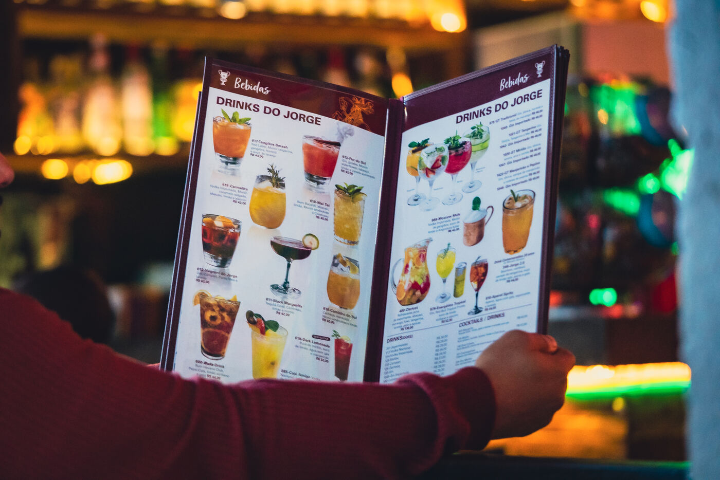 cardápio para bar personalizado com engenharia de cardápio